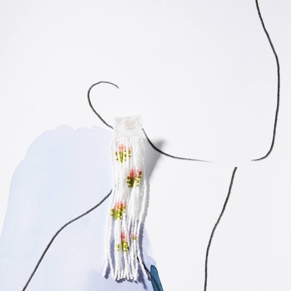 Anthropologie Women Casa Clara Sadie Beaded Dangle Earrings